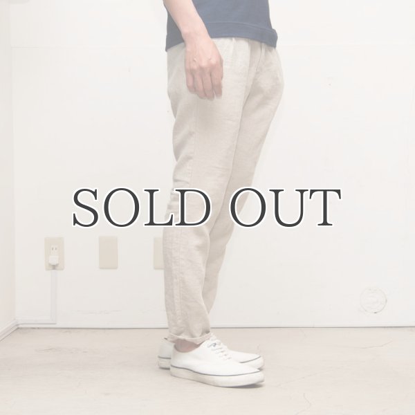 画像12: フレンチリネンナチュールドキャンバス2タックアンクルパンツ【MADE IN JAPAN】『日本製』 / Upscape Audience (12)