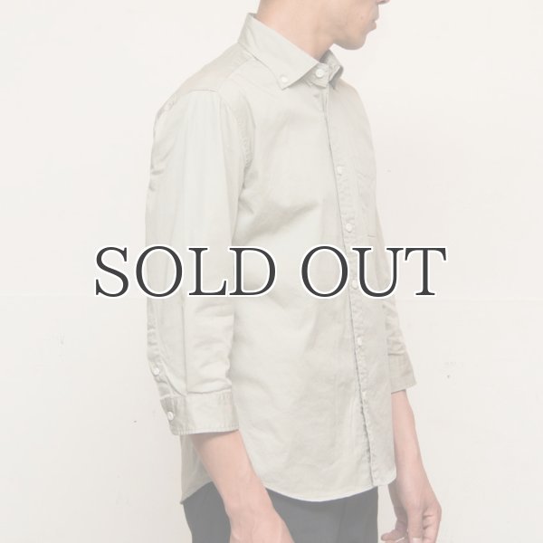 画像6: ワイドスプレッドボタンダウンカラー7分袖シャツ【MADE IN JAPAN】『日本製』/ Upscape Audience (6)