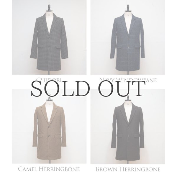 画像6: ツイードチェック2ボタンチェスターコート【送料無料】 / Audience (6)