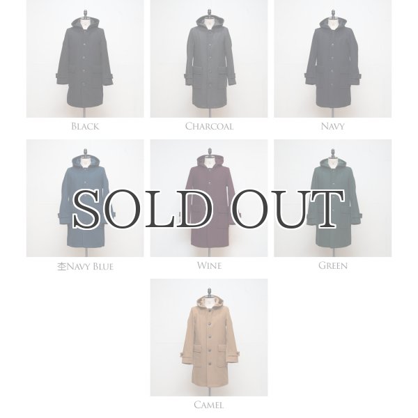 画像6: 840gピュアウールメルトンフードステンカラーコート【送料無料】 / Audience (6)