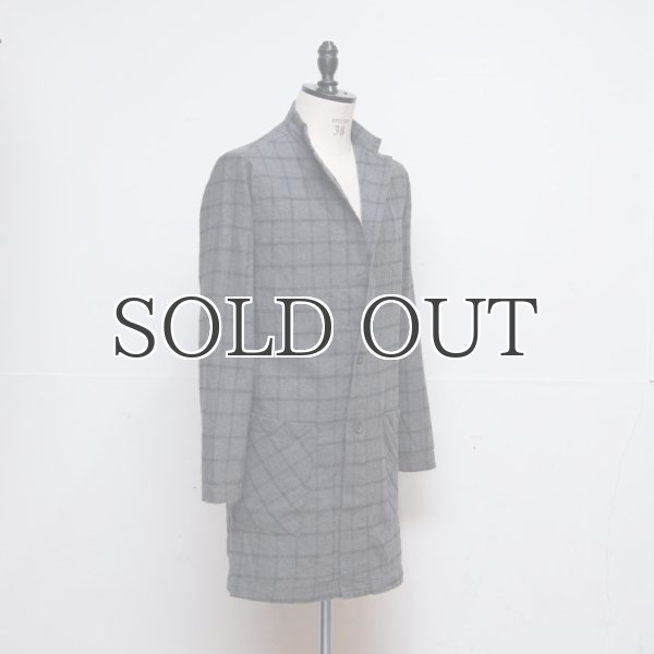 画像6: TOP糸フランネルチェックドクターコート【MADE IN JAPAN】『日本製』 / Upscape Audience (6)