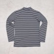 画像18: 【RE PRICE / 価格改定】高密度シルケットボーダーモックネック長袖Tシャツ【MADE IN JAPAN】『日本製』/ Upscape Audience (18)