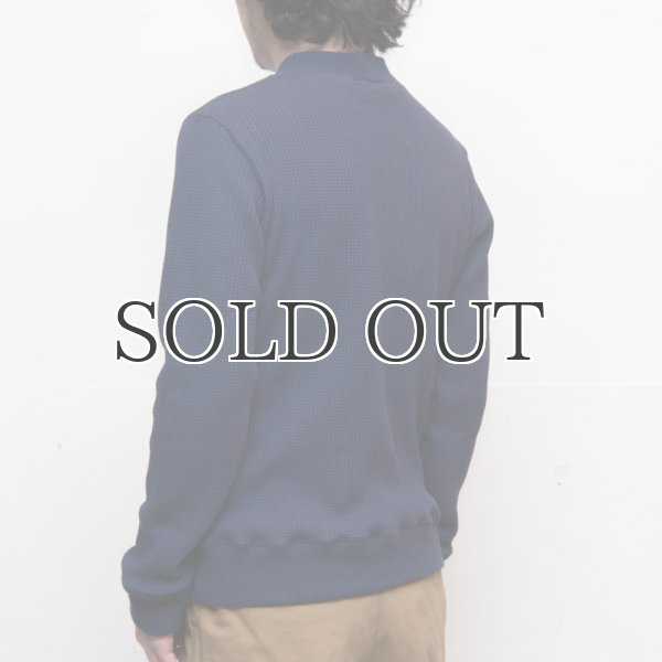 画像12: BIGワッフルモックネック長袖ニットソー【MADE IN JAPAN】『日本製』/ Upscape Audience (12)