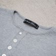 画像10: 【RE PRICE/価格改定】度詰ワッフル1コンチョボタンヘンリーネック7分袖カットソー【MADE IN JAPAN】『日本製』/ Upscape Audience (10)