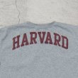 画像16: 【RE PRICE / 価格改定】Harvard University "HARVARD" 7.1oz米綿丸胴オールドプリントクルーネックポケットT / Audience (16)