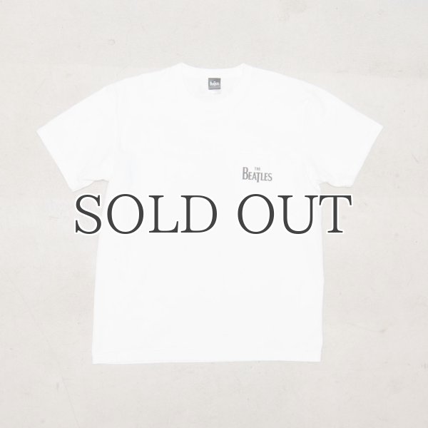 画像12: BEATLES "THE BEATLES" 7.1oz米綿丸胴オールドプリントクルーネックポケットT / Audience (12)
