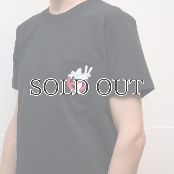 画像7: Ghost Busters "Michael C. Gross Logo-II" 7.1oz米綿丸胴オールドプリントクルーネックポケットT / Audience (7)