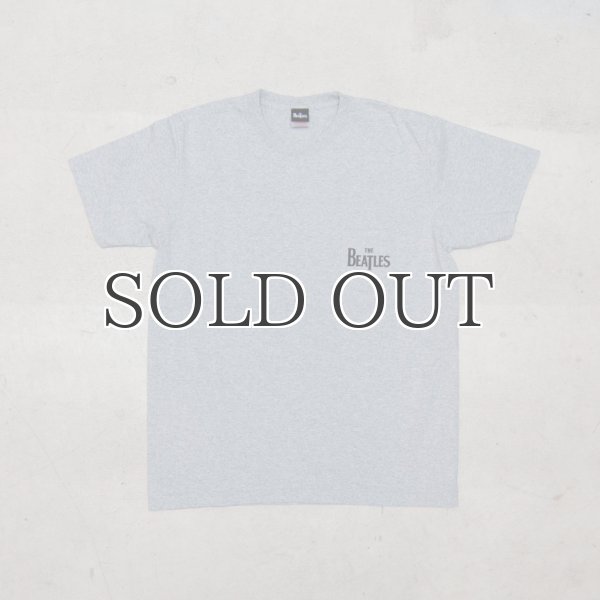 画像13: BEATLES "THE BEATLES" 7.1oz米綿丸胴オールドプリントクルーネックポケットT / Audience (13)