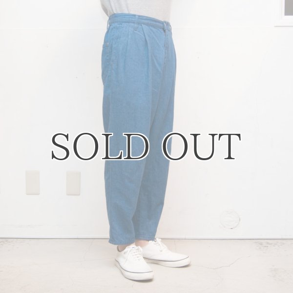 画像12: 【RE PRICE/価格改定】麻混デニムワイド2タックアンクルパンツ【MADE IN JAPAN】『日本製』 / Upscape Audience (12)