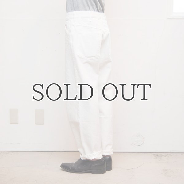 画像14: 赤耳（セルヴィッチ）ホワイトデニムワイドペインターインステップカットパンツ【MADE IN JAPAN】『日本製』/ Upscape Audience (14)