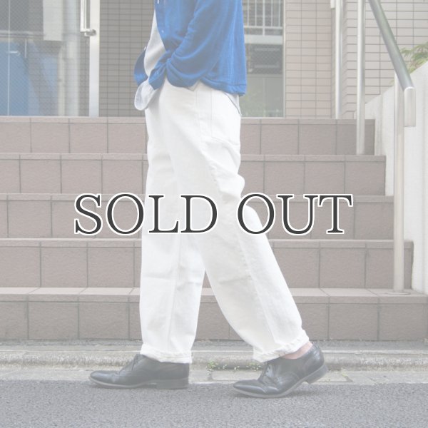 画像15: 赤耳（セルヴィッチ）ホワイトデニムワイドペインターインステップカットパンツ【MADE IN JAPAN】『日本製』/ Upscape Audience (15)