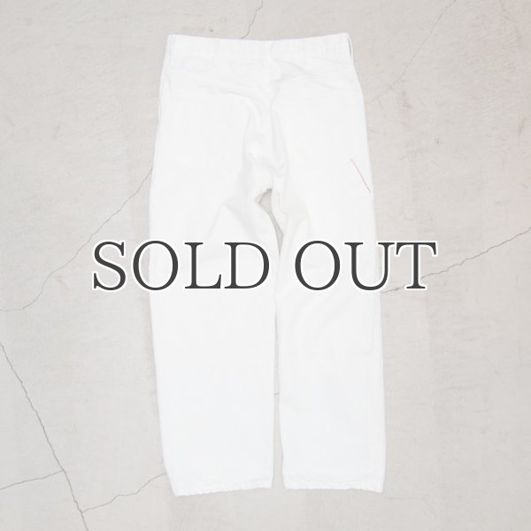 画像20: 赤耳（セルヴィッチ）ホワイトデニムワイドペインターインステップカットパンツ【MADE IN JAPAN】『日本製』/ Upscape Audience (20)