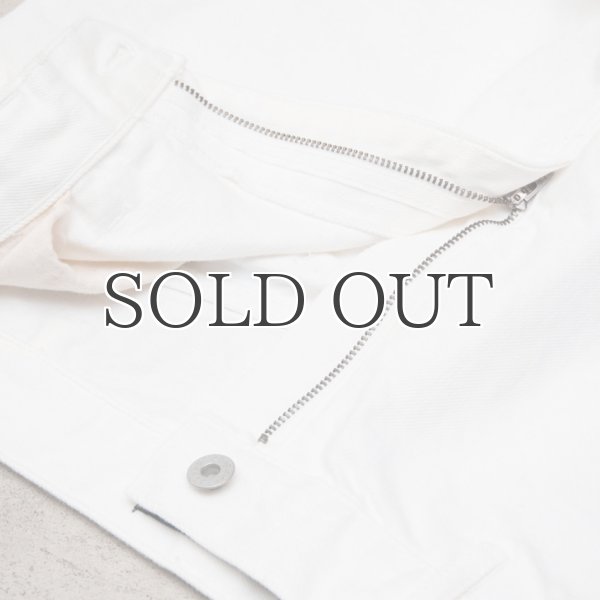 画像18: 赤耳（セルヴィッチ）ホワイトデニムワイドペインターインステップカットパンツ【MADE IN JAPAN】『日本製』/ Upscape Audience (18)