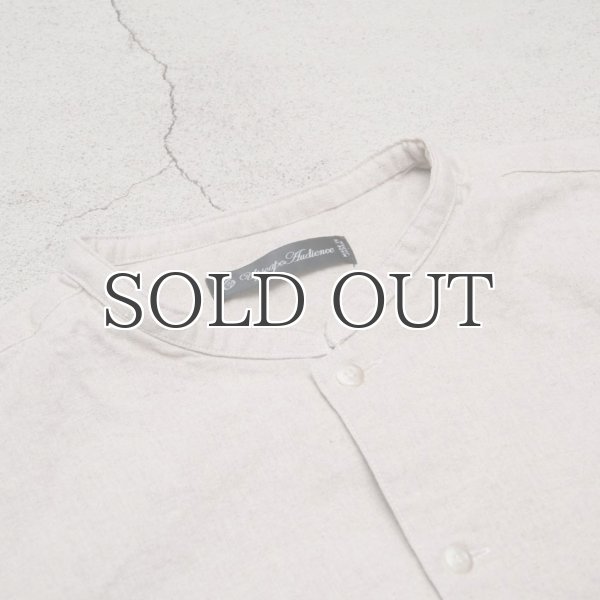 画像8: コットンリネンキャンバスマオカラークォータースリーブジャケット【MADE IN JAPAN】『日本製』【送料無料】 / Upscape Audience (8)