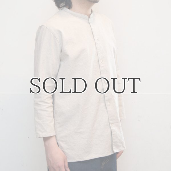 画像6: コットンリネンキャンバスマオカラークォータースリーブジャケット【MADE IN JAPAN】『日本製』【送料無料】 / Upscape Audience (6)
