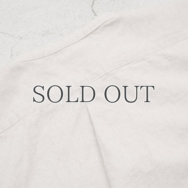 画像11: コットンリネンキャンバスマオカラークォータースリーブジャケット【MADE IN JAPAN】『日本製』【送料無料】 / Upscape Audience (11)