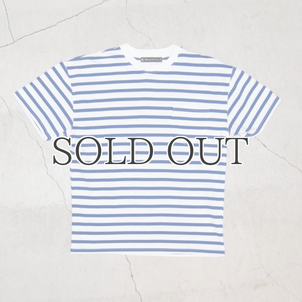 画像13: BSQボーダークルーネック胸ポケ付ビックT 【MADE IN JAPAN】『日本製』/ Upscape Audience (13)