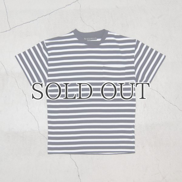 画像12: BSQボーダークルーネック胸ポケ付ビックT 【MADE IN JAPAN】『日本製』/ Upscape Audience (12)