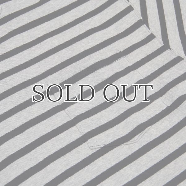 画像10: BSQボーダークルーネック胸ポケ付ビックT 【MADE IN JAPAN】『日本製』/ Upscape Audience (10)