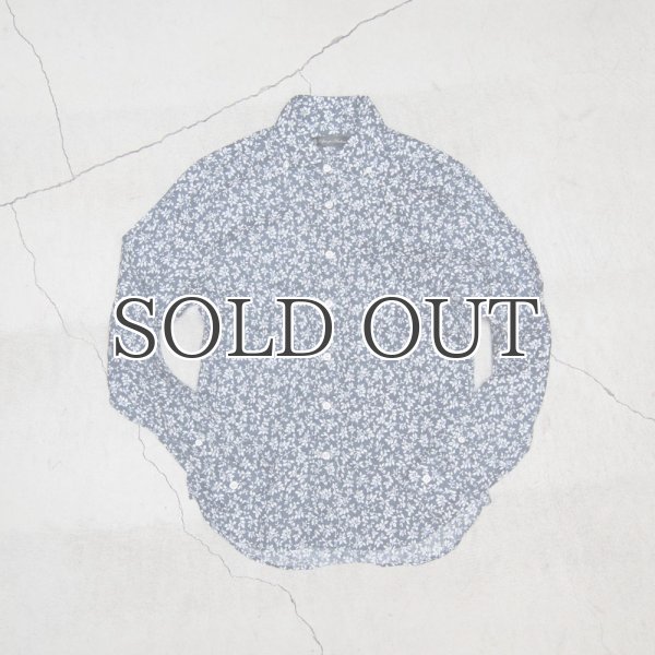 画像3: 小花柄リネンワイドスプレッドカラーボタンダウン長袖シャツ [Lady's] 【MADE IN JAPAN】『日本製』/ Upscape Audience (3)