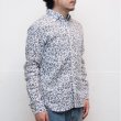 画像14: 【RE PRICE / 価格改定】小花柄リネンワイドスプレッドカラーボタンダウン長袖シャツ 【MADE IN JAPAN】『日本製』/ Upscape Audience (14)