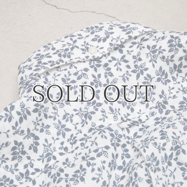 画像9: 小花柄リネンワイドスプレッドカラーボタンダウン長袖シャツ [Lady's] 【MADE IN JAPAN】『日本製』/ Upscape Audience (9)