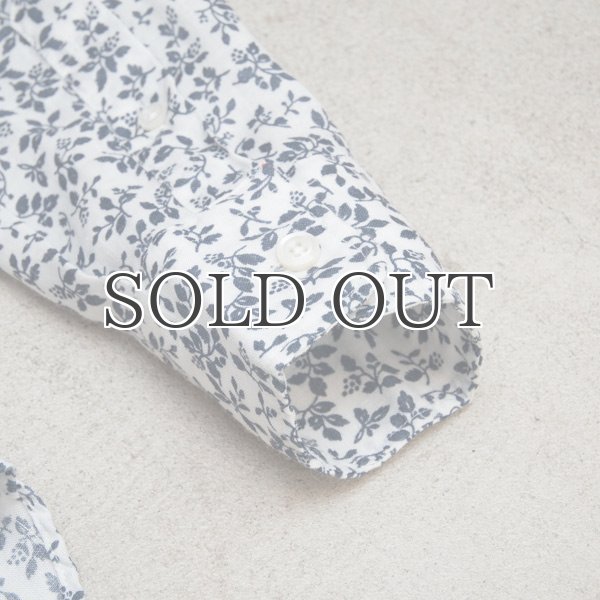 画像8: 小花柄リネンワイドスプレッドカラーボタンダウン長袖シャツ [Lady's] 【MADE IN JAPAN】『日本製』/ Upscape Audience (8)