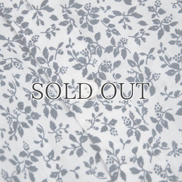 画像7: 小花柄リネンワイドスプレッドカラーボタンダウン長袖シャツ [Lady's] 【MADE IN JAPAN】『日本製』/ Upscape Audience (7)