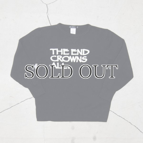 画像15: 【RE PRICE/価格改定】オールドプリント"The End Crowns All."ヴィンテージガゼットクルーネックスウェット / Audience (15)