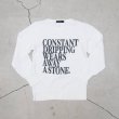 画像15: 【RE PRICE/価格改定】オールドプリント"Constant Dripping Wears Away A Stone."ヴィンテージガゼットクルーネックスウェット / Audience (15)