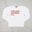 画像6: 【RE PRICE/価格改定】オールドプリント"The End Crowns All."ヴィンテージガゼットクルーネックスウェット [Lady's] / Audience (6)