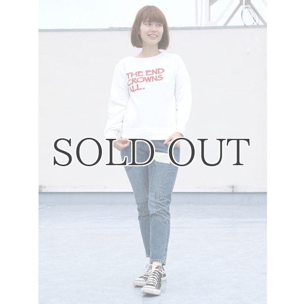 画像5: 【RE PRICE/価格改定】オールドプリント"The End Crowns All."ヴィンテージガゼットクルーネックスウェット [Lady's] / Audience (5)