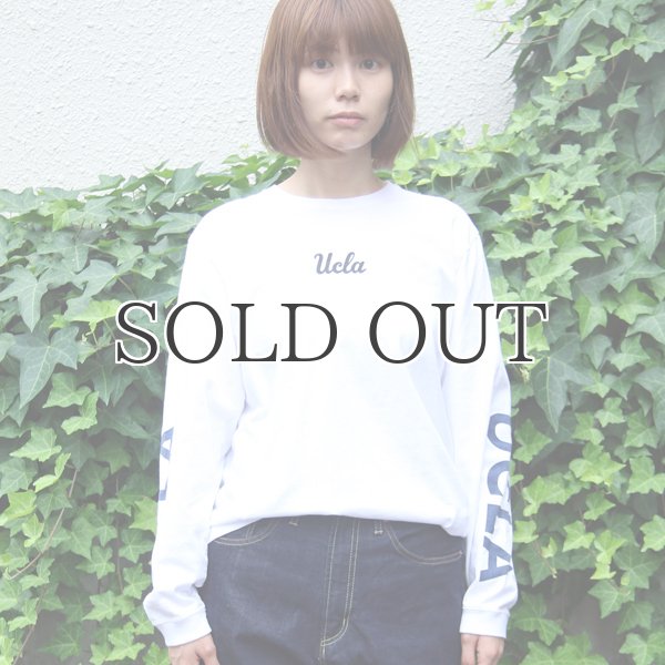 画像2: 【RE PRICE / 価格改定】オールドプリント"UCLA-Small"米綿長袖TEE [Lady's]  / Audience (2)