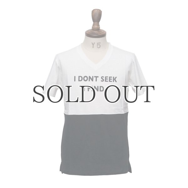 画像7: ラフィー天竺プリント切替Vネックカットソー / Upscape Audience (7)