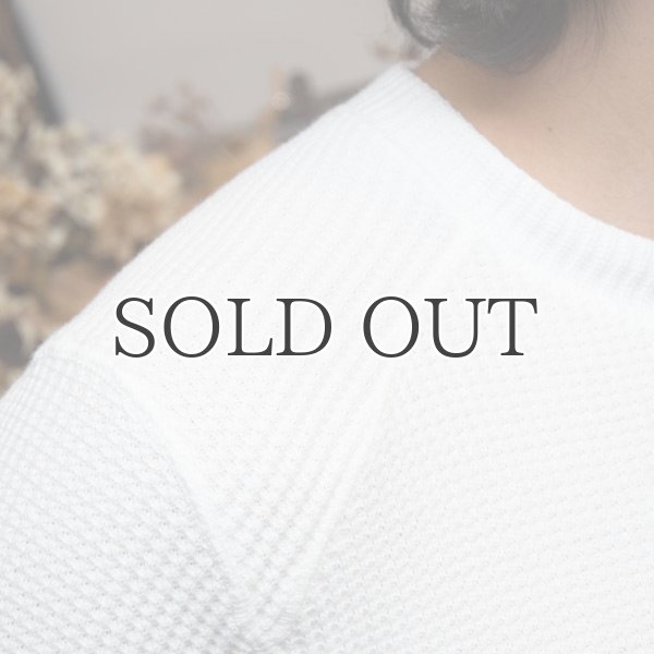 画像7: BIGワッフルクルーネック長袖ニットソー【MADE IN JAPAN】『日本製』/ Upscape Audience (7)