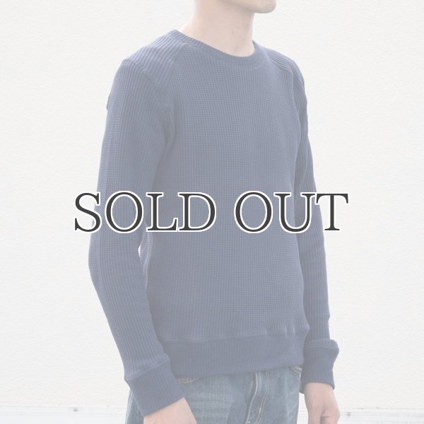 画像3: BIGワッフルクルーネック長袖ニットソー【MADE IN JAPAN】『日本製』/ Upscape Audience (3)