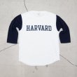 画像5: オールドプリント"HARVARD"ヴィンテージセットインベースボールアンダーTEE / Audience (5)