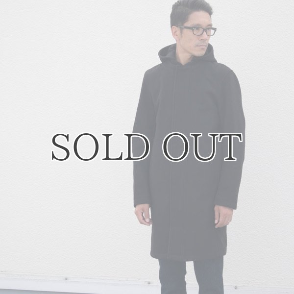 画像9: 840gピュアウールメルトン脱着フードノーカラーコート 【送料無料】 / Audience (9)