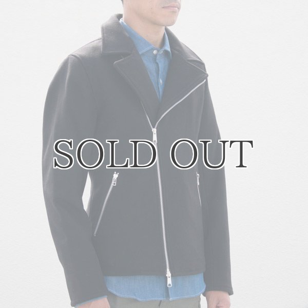 画像8: 840gピュアウールメルトンライダースジャケット 【送料無料】 / Audience【取寄せ対応可能】 (8)