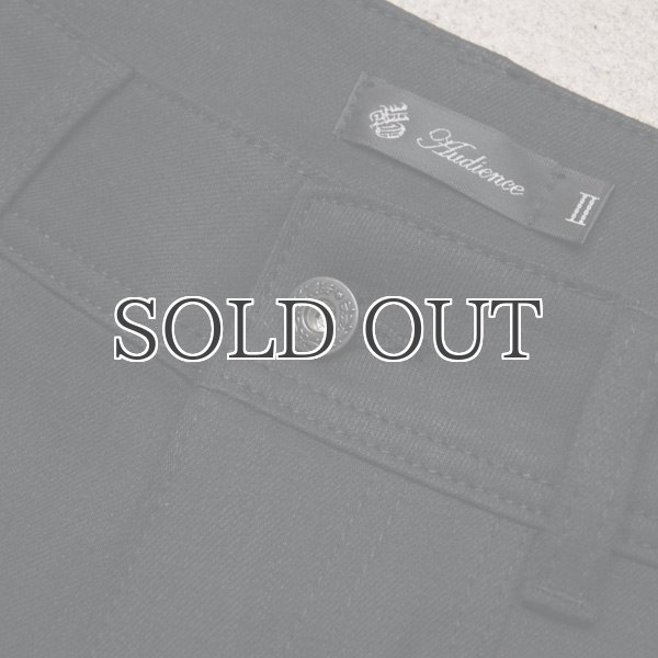 画像7: 黒×黒ガーデニングクロップドデニムパンツ【送料無料】/ Audience (7)