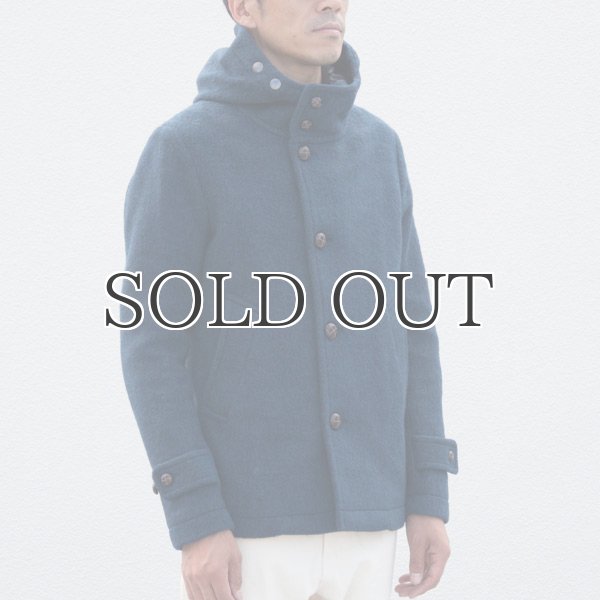 画像6: スライバーウールニットスランティンフードジャケット 【送料無料】 / Audience (6)