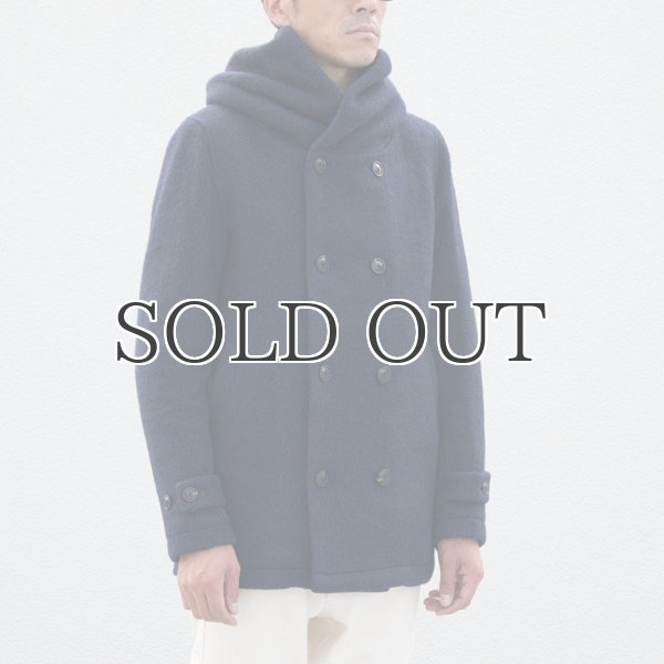 画像4: スライバーウールニットショールカラーフードPコート 【送料無料】 / Audience (4)