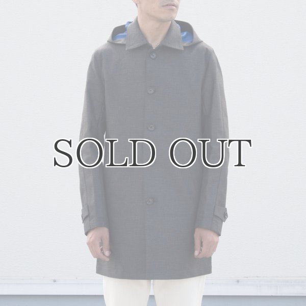 画像9: ボンディングツイル脱着フード付ステンカラーコート 【送料無料】/ Audience【取寄せ対応可能】 (9)