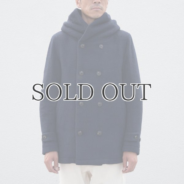 画像3: スライバーウールニットショールカラーフードPコート 【送料無料】 / Audience (3)