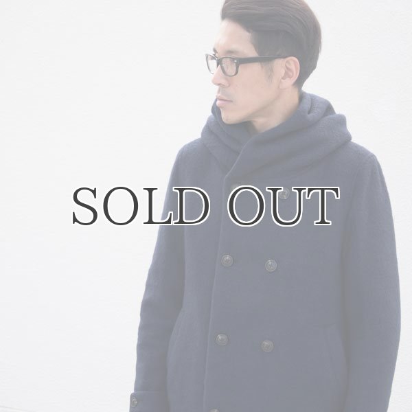 画像6: スライバーウールニットショールカラーフードPコート 【送料無料】 / Audience (6)