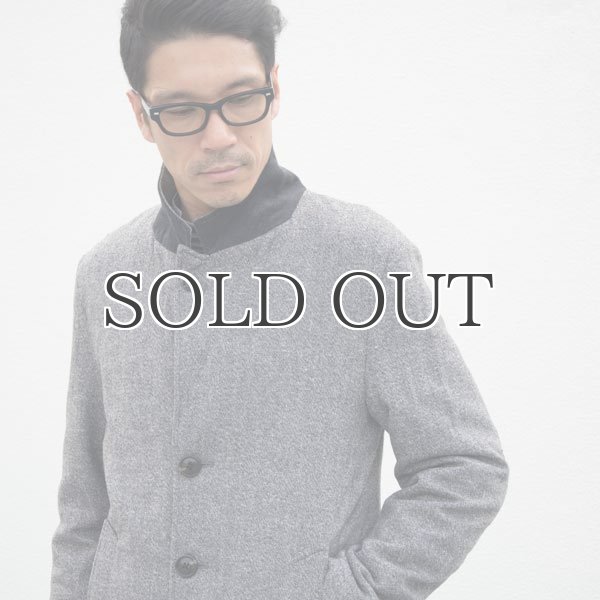 画像8: ネップウールツイードキルトスタンドカラーコート【送料無料】 / Audience (8)