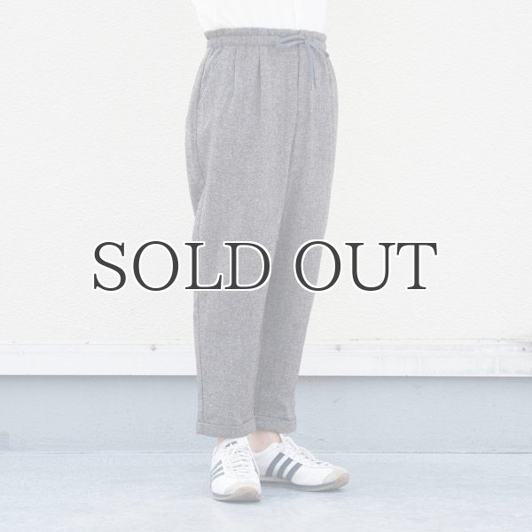 画像3: ネップウールツイードイージーワイドアンクルパンツ / Audience (3)