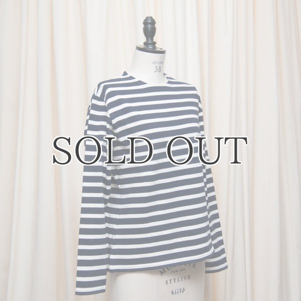 画像6: BSQ度詰ボーダー天竺 クルーネック長袖カットソー [Lady's]【MADE IN JAPAN】『日本製』 / Upscape Audience (6)