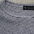 画像19: 【RE PRICE/価格改定】度詰ワッフルクルーネックロング長袖カットソー【MADE IN JAPAN】『日本製』 / Upscape Audience (19)