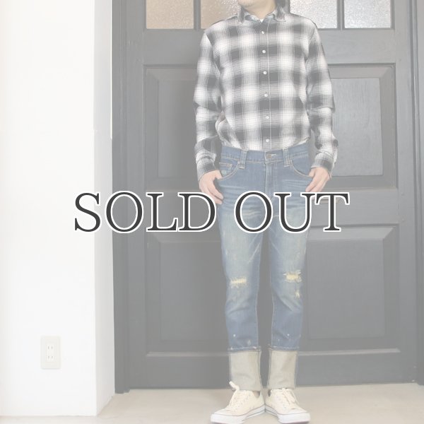 画像7: タイトフィットストレートヴィンテージクラッシュストレッチデニムパンツ  / Audience (7)